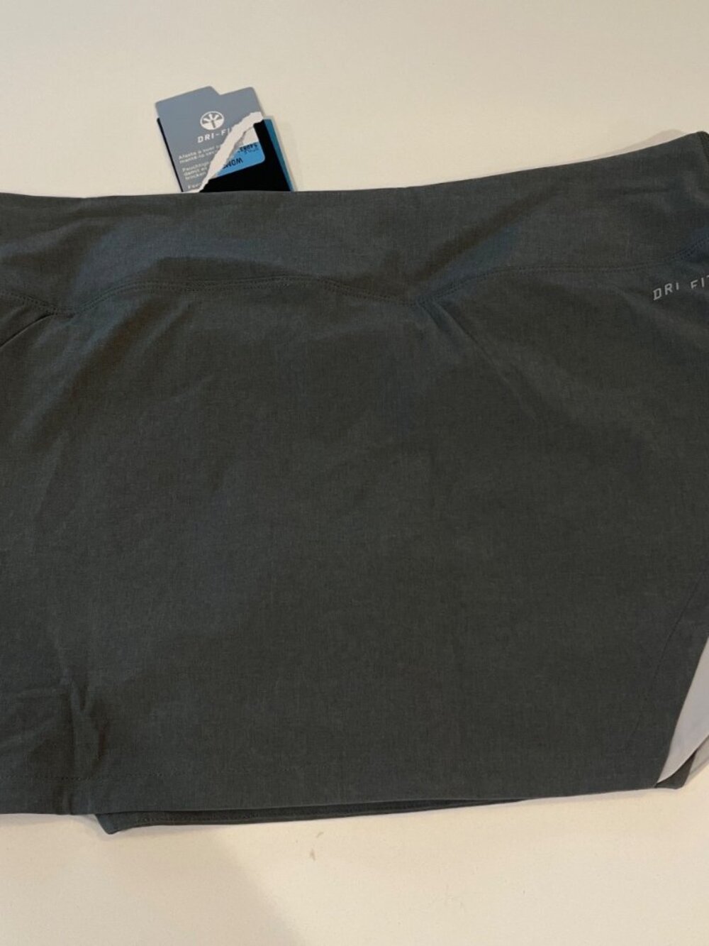 Nike Womens Dri-Fit Running Shorts Gray/White Size XS - Picture 8 of 9